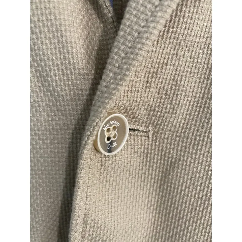 Massimo Dutti blazer NEW boys size 9-10 tan cotton classic preppy